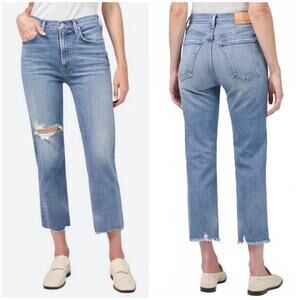 Citizens of Humanity Daphne Crop High Rise Stovepipe Jeans Lucky Charm Wash